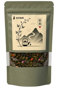 Зеленый оолонг с малиной и клубникой (сублимированные ягоды)
