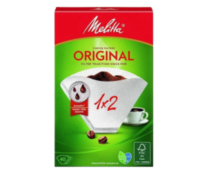 Фільтр-пакет для кави Melitta Original 1*2 паперовий білий 40 шт